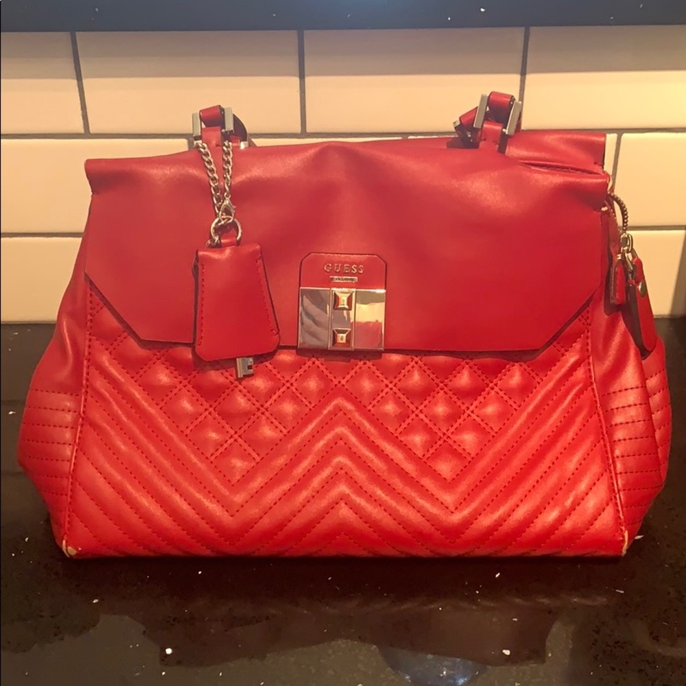 Red guess purse